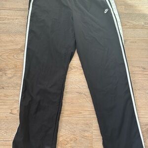 Nike Black Sweatpants with White Stripes